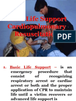 Basic Life Support Cardiopulmonary Resuscitation