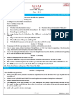 Class - XI SC: English: Submission Date: 13-07-2018