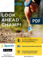 Look Ahead Champ!: Player'S Sports Profile With Achievements