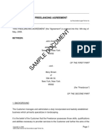 Sample Document: Freelancing Agreement