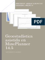 Geoestadística Asistida en MinePlanner 14