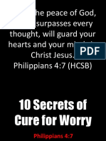 10 Secrets of Cure For Worry