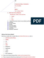 Unit 3 Non Ferrous Metals PDF