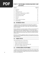 Unit 3 Network Configuration and Setting: Structure Page Nos