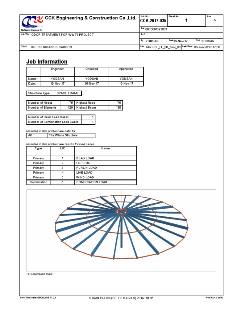 Engineering Project Load Analysis | PDF | Building Engineering ...
