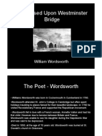Composed Upon Westminster Bridge: William Wordsworth