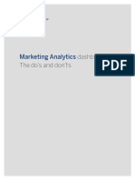 Marketing Analytics: Dashboards: The Do's and Don'ts