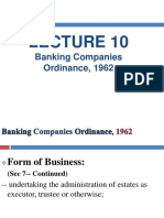 Banking Companies Ordinance 1962 Key Sections Explained