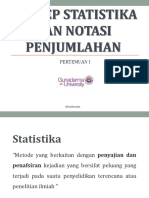 A. Konsep Statistika Dan Notasi Penjumlahan