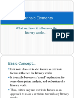 Extrinsic Elements Influence Literary Works