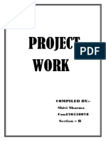 Project Work: Compiled By