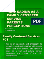 Tsad Kadima As A Family Centered Service