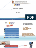 E-Testing Update For Facilitators