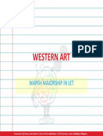 Western Art: Mapeh Majorship in Let
