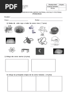 Evaluacion Formativa Seres Vivos