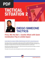 Diego Simeone Transition Defence to Attack Tactics Plus Session