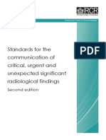 BFCR (12) 11 Standards For The Communication of Critical, Urgent and Unexpected Significant Radiological Findings, Second Edition