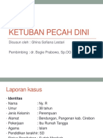 Ketuban Pecah Dini: Disusun Oleh: Ghina Sofiana Lestari