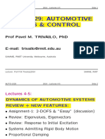 Auto-1029: Automotive Systems & Control: Prof Pavel M. Trivailo, PHD