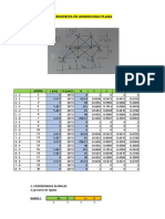 Método De Las Rigideces En Armaduras Planas: Barra L (cm) A (cm2) ϴ C S CS C^2