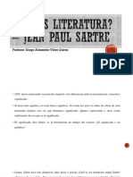 Sartre distinción prosa poesía significado palabras