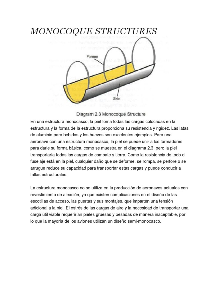 Monocoque Structures and SemiMonocoque Structures PDF