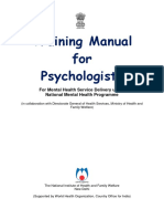 Training Manual Psychologists