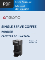 Ambiano Single Serve Coffee Maker