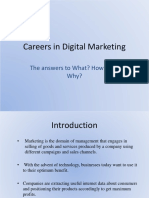 Careers in Digital Marketing: The Answers To What? How? and Why?