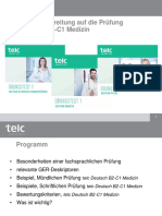 Webinar Optimale Vorbereitung Deutsch B2-C1 Medizin