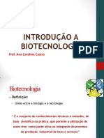 Introdução A Biotecnologia