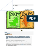 One Story, Two Sides: The History Project Presents Divergent Views of India-Pakistan History