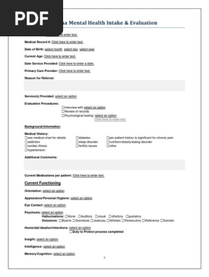 Alabama Intake Form