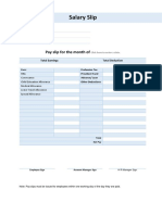 Salary Slip Template 13