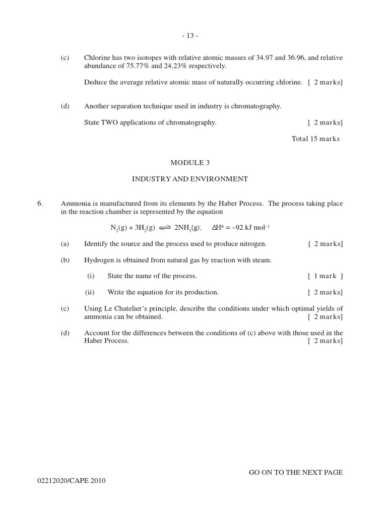 Module 3 Ammonia 4 Pdf