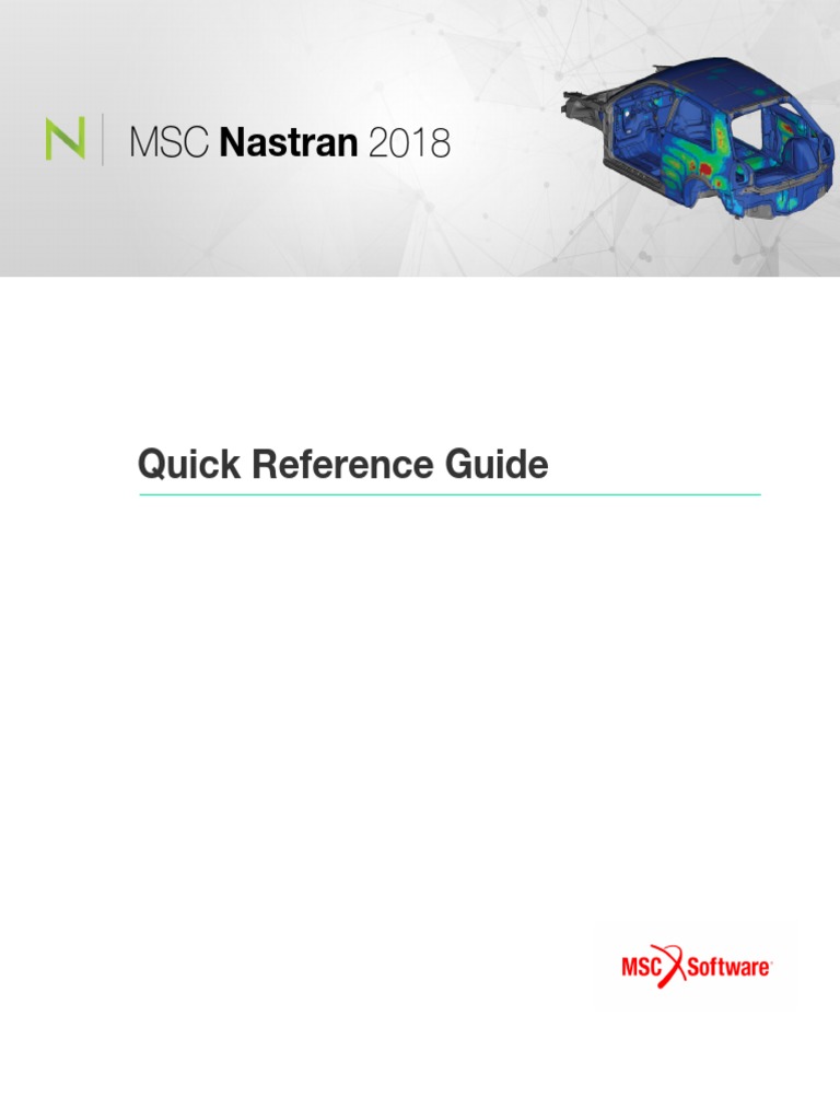 MSCNastran2018-QRG 1 | PDF | Trademark | Documentation