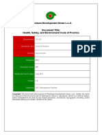 CP-122 HSE Code of Practice - PDO PDF