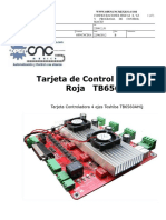 Tarjeta 4 Ejes TB6560 Roja