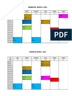 Horario de i Ciclo Post Escolar Por Grupo