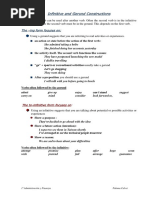 Infinitive and Gerund Construction