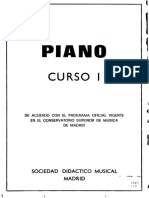Piano Curso I Sociedad Didactico Musical Madrid Directamente Escaneado Por JCGP PDF