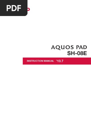 Aquos Pad Sh 08e E 01pdf Manual Pdf Electrical Connector Ac Power Plugs And Sockets