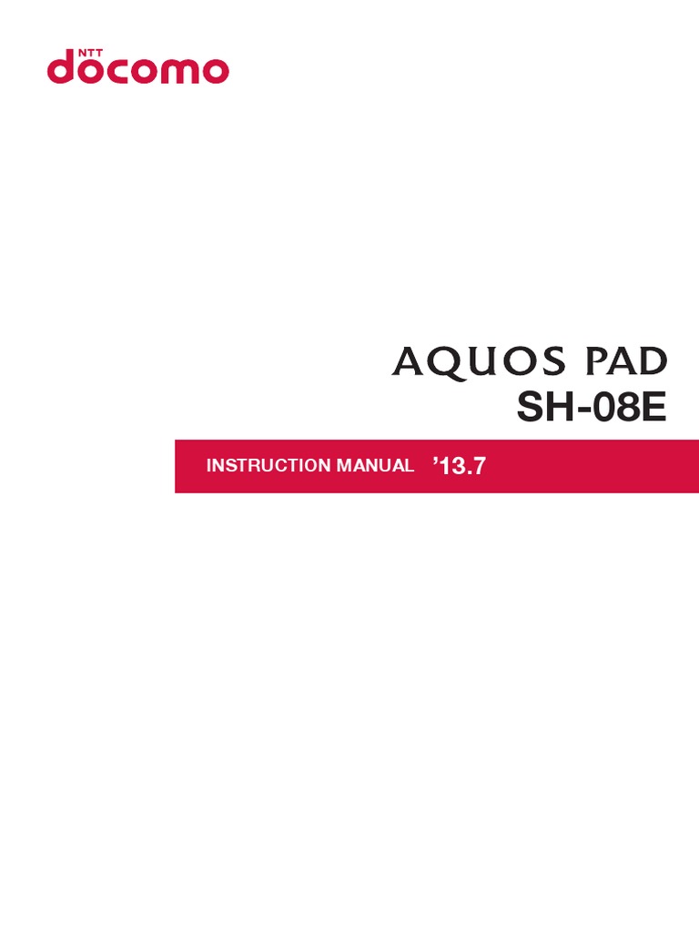 Aquos Pad Sh 08e E 01pdf Manual Electrical Connector Ac Power Plugs And Sockets