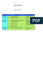 Jadual Waktu Penggal 1