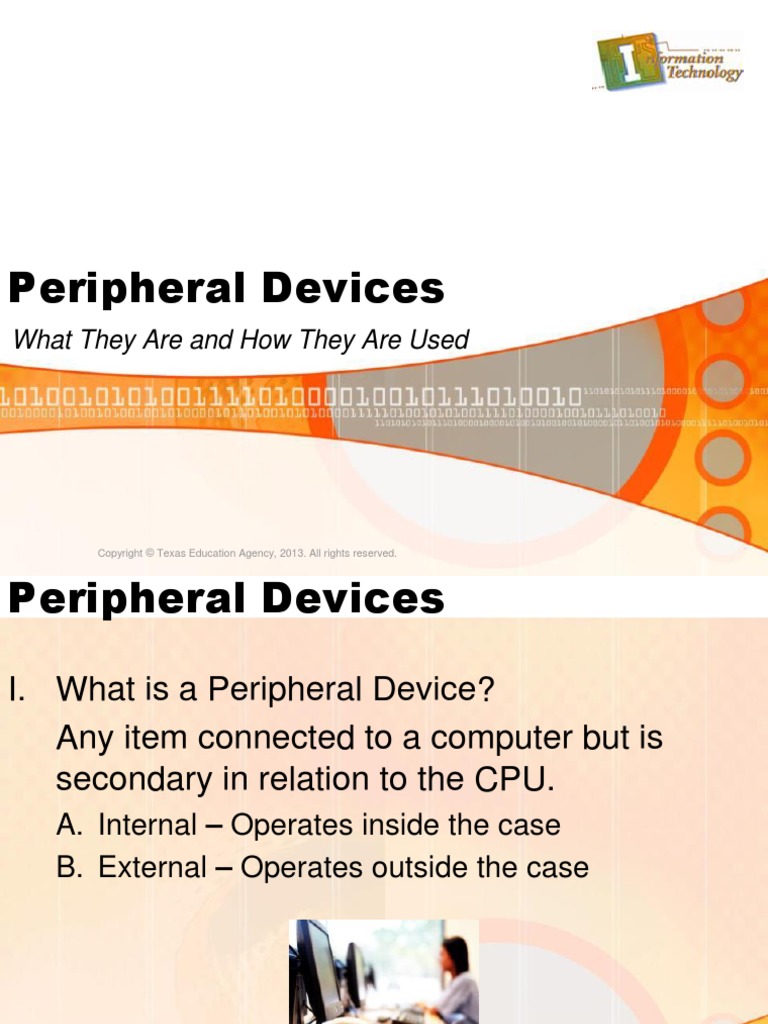 Peripheral Devices: What They Are and How They Are Used | PDF | Input ...