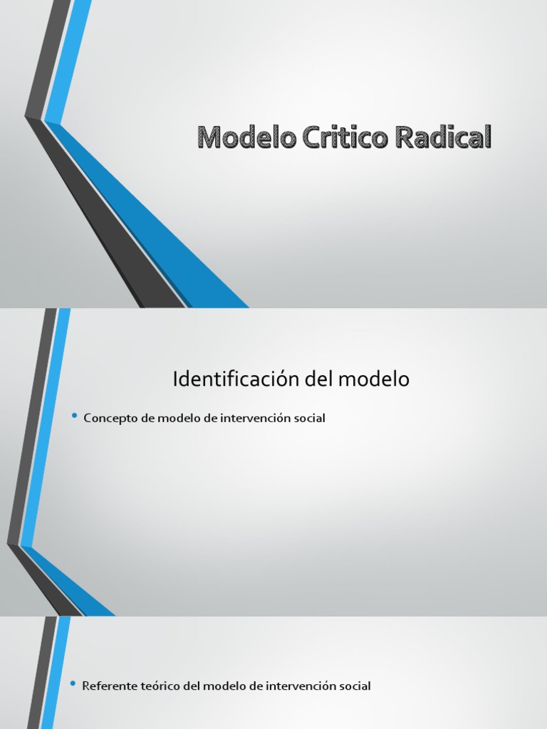 Modelo Critico Radical | PDF