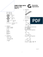 Soal Review UTBK 2019 (Matematika TPS Paket 3)