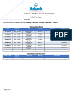 Date Section (Class) Time Faculty Topics Room No.: Study Centre