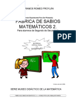 Matemática secundaria Fábrica de Sabios 2