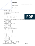 Maths Notes Xii Determinants Ncert Important Qa